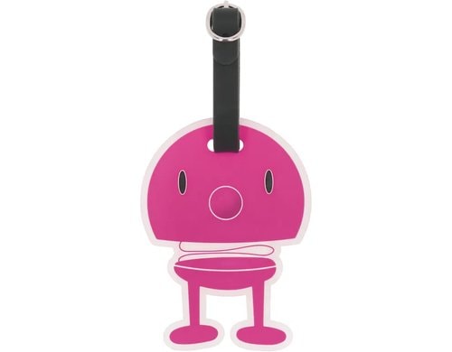 Hoptimist Gepäckanhänger, Pink 10x8x0.7 cm, Silikon