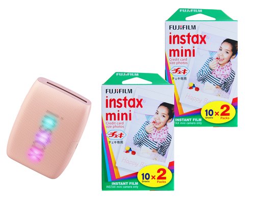 Fujifilm Instax Mini Link3 Rose Pink  KIT Inkl. 2 x Duo Pack