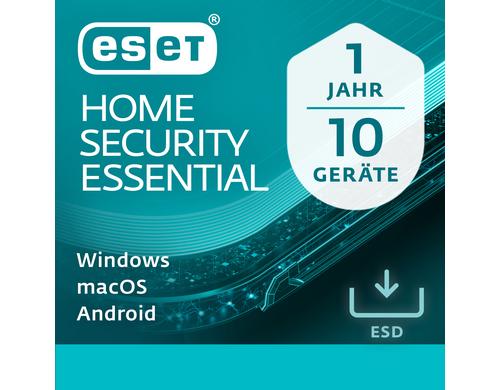 ESET HOME Security Essential - ESD Voll, 1yr, 10us, ML