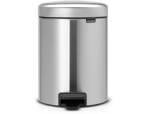 Brabantia NewIcon Treteimer 5 Liter Matt Steel
