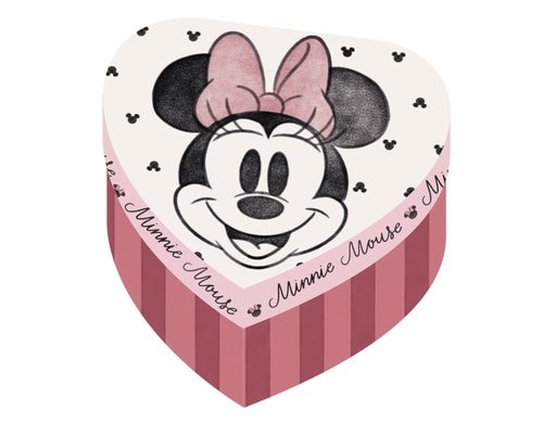 Arditex Geschenkbox Minnie Mouse Herzform, 12x12x7 cm