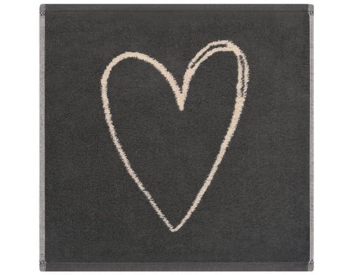 Cawö Seiftuch Heart Beats beige  30 x 30