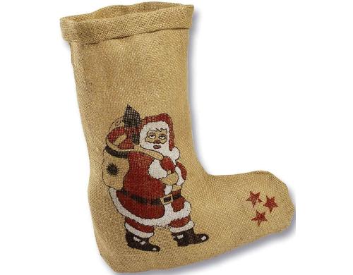 Folia Jutesack Nikolaus Stiefel Grösse 20 x 33 cm