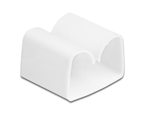 Delock Kabelhalter Clip, 2 Stück weiss