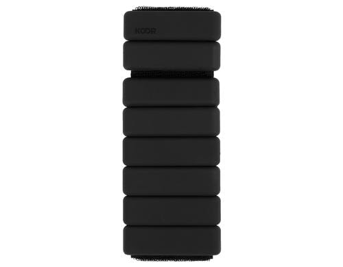 KOOR Gewichtsmanschetten 0.5 kg schwarz 0.5 kg, Silica Gel, schwarz