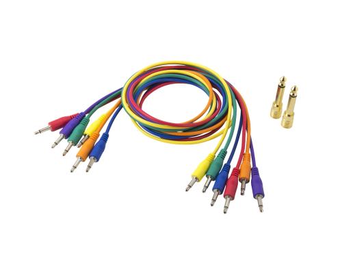 Korg SQ Patchkabel, farbig, 6 Stück Patchkabel, SQ1, farbig