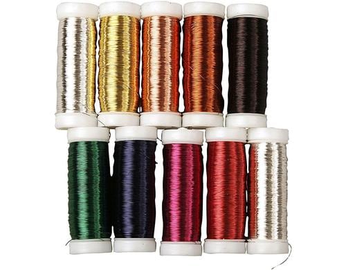 Creativ Company Blumendraht 0.18 mm 10 Rollen à 50 g (125 m)