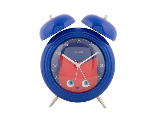 KARLSSON Wecker Peekaboo Katze Alarm clock Peekaboo Cat dark blue