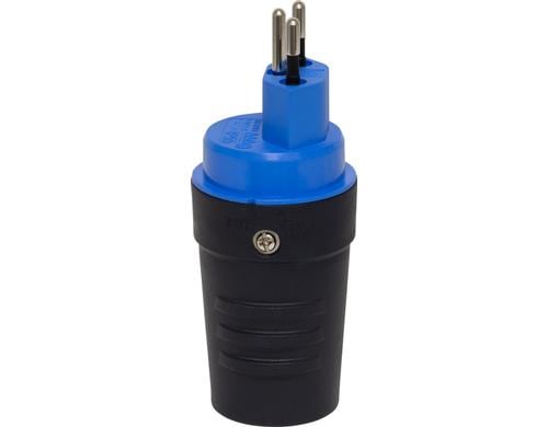 Brennenstuhl Stecker CH, Typ 12, 10A, schwarz, IP55