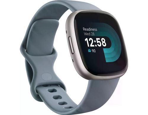 Fitbit Versa 4 Smartwatch waterfall blue/platinum
