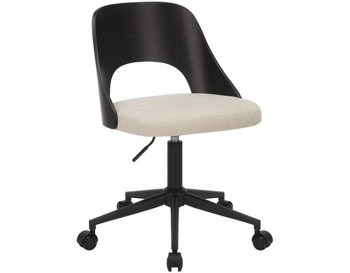 AC Design Bürostuhl Lucy schwarz weiss mit Bremsrollen