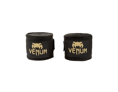 Venum Kontact Boxing Handwraps Schwarz / Gold Länge 4m