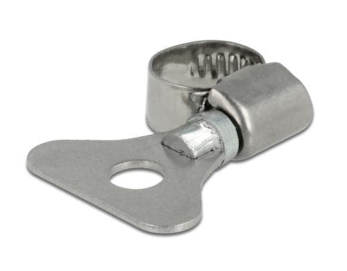 Delock Schlauchschellen 8-12mm, 10 Stück mit Flügelmutter, Metall