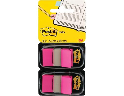 3M Post-it Index 680-BP2 pink 2 x 50 Streifen à 25.4 x 43.2 mm