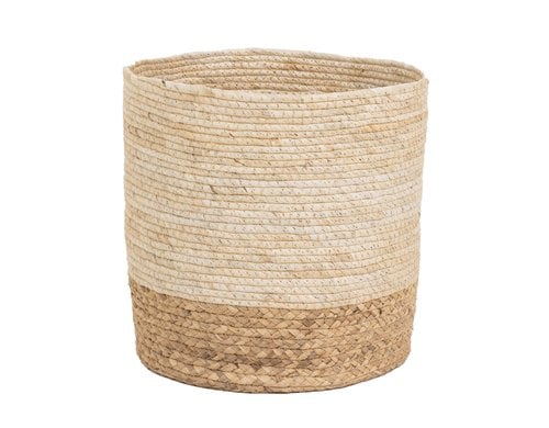 COCON Aufbewahrungskorb Mais und Wasserhyazinthe, 35x35x31cm