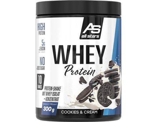 All Stars Whey Protein 100 % Cookies & Cream, Dose: 300g