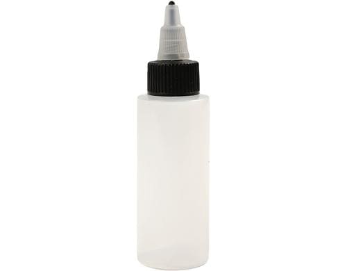Creativ Company Plastikflasche leer mit Dosierspitze, 20 Stück, 60 ml