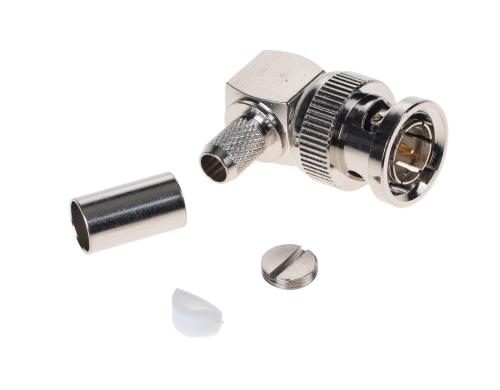 Abus TVAC40610 BNC Crimpstecker Winkel für Videoleitung RG58/RG59
