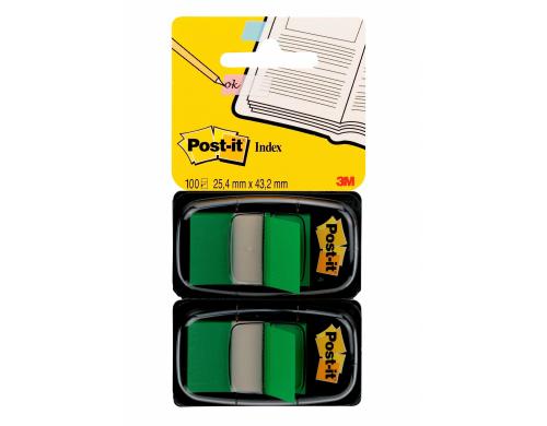 3M Post-it Index 680-GN2 grün 2 x 50 Streifen à 25.4 x 43.2 mm