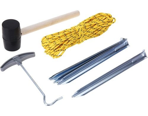 FTM Hering-Set 23cm 6 Stk., 1x Hammer, 1x Seil 20m, 1x Puller