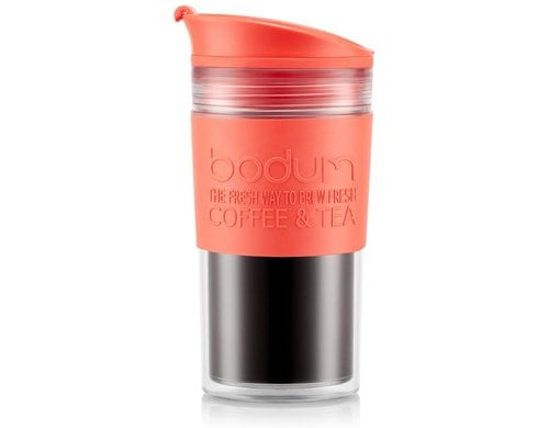 Bodum, Travel Mug 0.35 l, Bright Coral Kunststoff/Bright Coral, 0.35 Liter