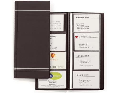 Durable Visitenkartenbuch Visifix 96 anth. Für 96 Visitenkarten