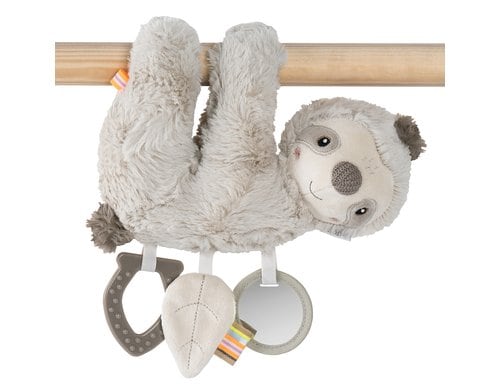 Fehn Activity-Faultier Grau/Beige ab 0+ Monaten