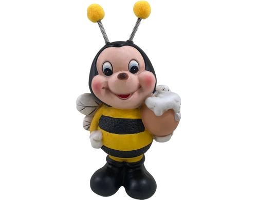 Dameco Dekofigur Biene mit Fass Terracotta, 18x10.5x7 cm (HxBxT)