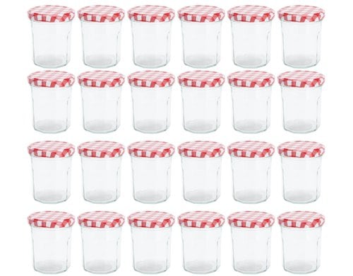 FURBER Einmachglas 190 ml 24er Set glass silicone metal 75xh85