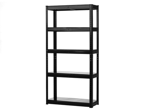 STRUCT Schwerlastregal schwarz 5 Tablare, 75x30x150cm