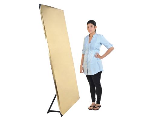 Dörr Standreflektor 2x1m mit Hintergrundset weiss, schwarz, silber, gold