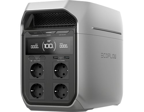 EcoFlow DELTA 3 Plus Tragbare Powerst. CH-Konform Silber