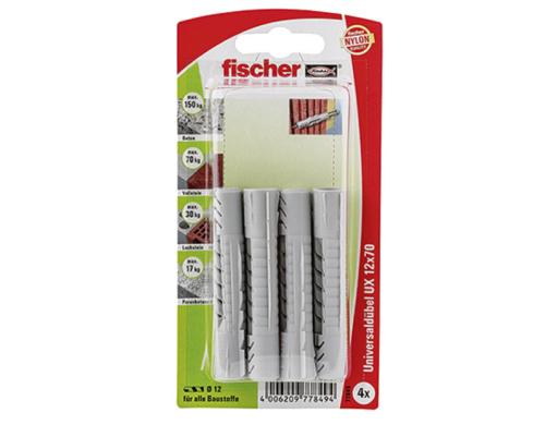 Fischer  90866 Unidübel UX 12X70 NV 4 Stück