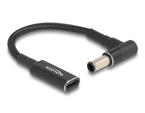 Delock Ladekabel USB-C zu Sony 6x4.3mm Buchse zu Stecker, 90° gewinkelt, 15cm