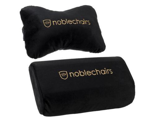 noblechairs Lenden/Nackenkissen schwarz/gold