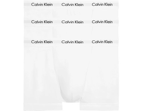 Calvin Klein 3P Trunk white, S