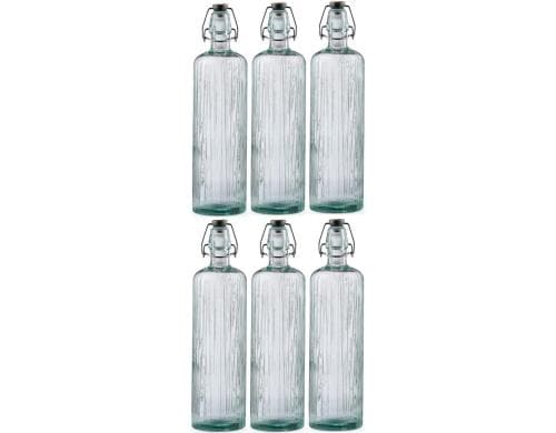 Bitz Glasflasche hellgrün 1.2 Liter 6 Stk., Bügelverschluss