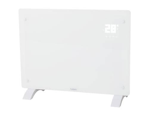 FURBER Konvektorheizung SAVI 15 Weiss Glasfront, Weiss, 1500W, LED Display