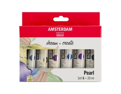 Amsterdam Acrylfarbe Pearl 6 Tuben à 20ml