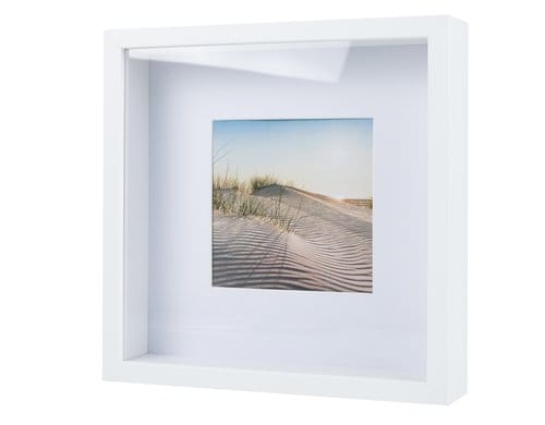 COCON Bilderrahmen weiss tiefer Rahmen, 25x25cm, mit Innenrahmen