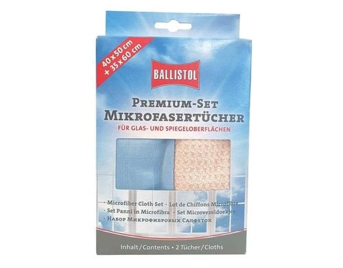 Premium-Set Mikrofasertuch Beige / Blau