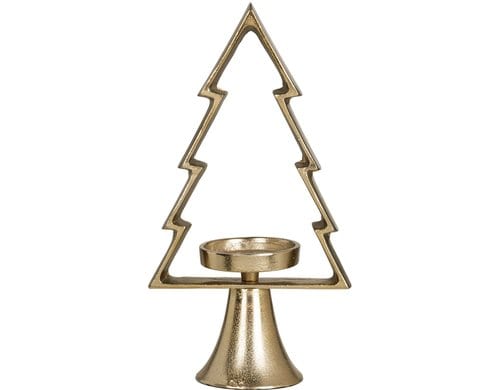 Eglo Kerzenhalter Tanne Mukayle 34 cm Aluminium, L 170, B 95, H 340, Gold