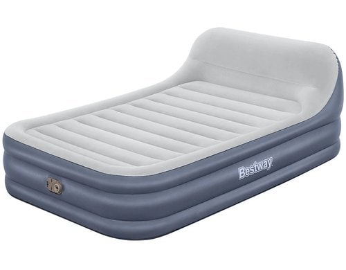 Bestway Luftbett Tritech SleekflowHeadboard 226x152x84 cm (LxBxH), Tasche, Flickzeug