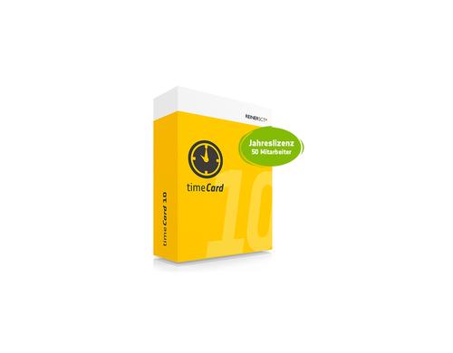 ReinerSCT timeCard 10 Zeit Jahreslizenz 50u Jahreslizenz für 50 Mitarbeiter