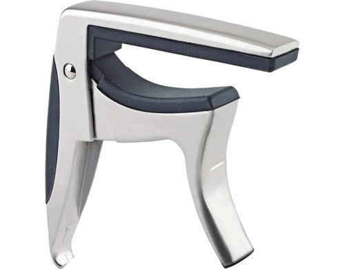 K&M 30910 Kapotaster mattverchromt für Klassikgitarre, gerade