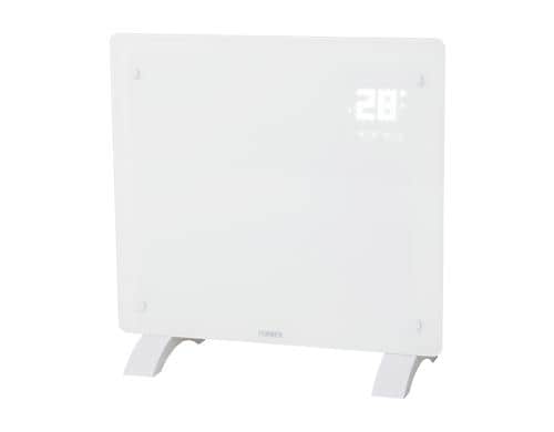 FURBER Konvektorheizung SAVI 10 Weiss Glasfront, 1000W, LED Display