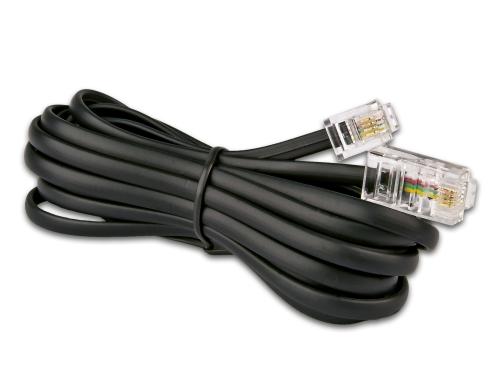 Wirewin Telefonkabel RJ-11 auf RJ-45 3 Meter, schwarz