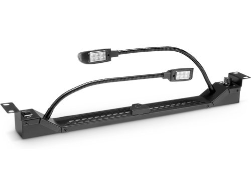 Adam Hall 19? Parts RACK LIGHT 01 GN 19 Schwanenhals LED weiss & blau