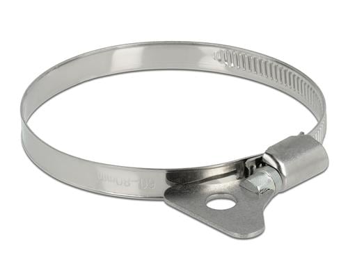 Delock Schlauchschellen 60-80mm, 10 Stück mit Flügelmutter, Metall