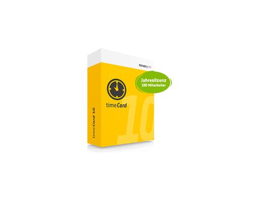 ReinerSCT timeCard 10 Zeit Jahreslizenz 100 Jahreslizenz für 100 Mitarbeiter